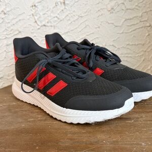 Adidas Black and Red Sneakers